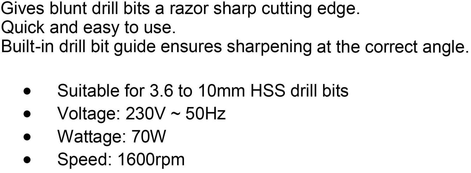 CLARKE CBS16 ELECTRIC DRILL BIT SHARPENER כלי עבודה נטענים / חשמליים